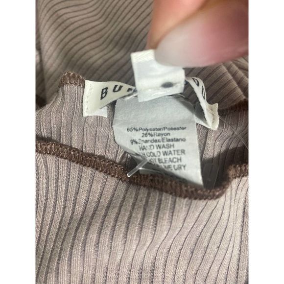 Bump Biddy Plus size maternity karla color block bodycon brown pink maxi dress - Picture 9 of 9